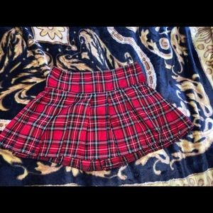 Plaid skirt- royal bones